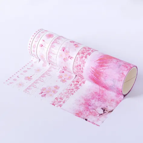 Cherry Blossom Season Washi Tape Set (7 Rolls)