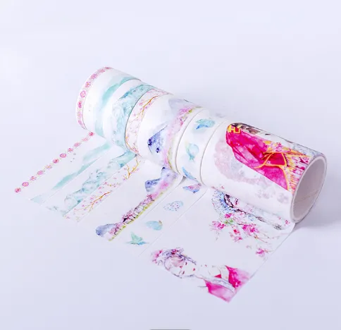 Watercolour Fantasy Washi Tape Set (7 Rolls)