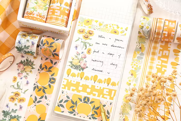 Lemon Sunshine Washi Tape Set (10 Rolls)