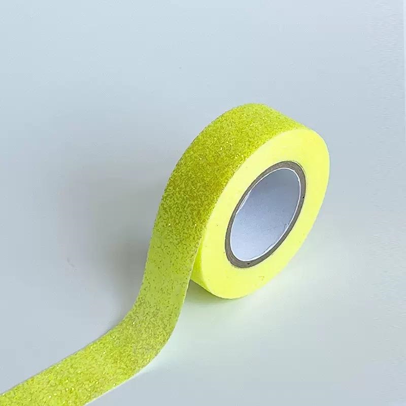Glitter Washi Tape – Neon Lemon