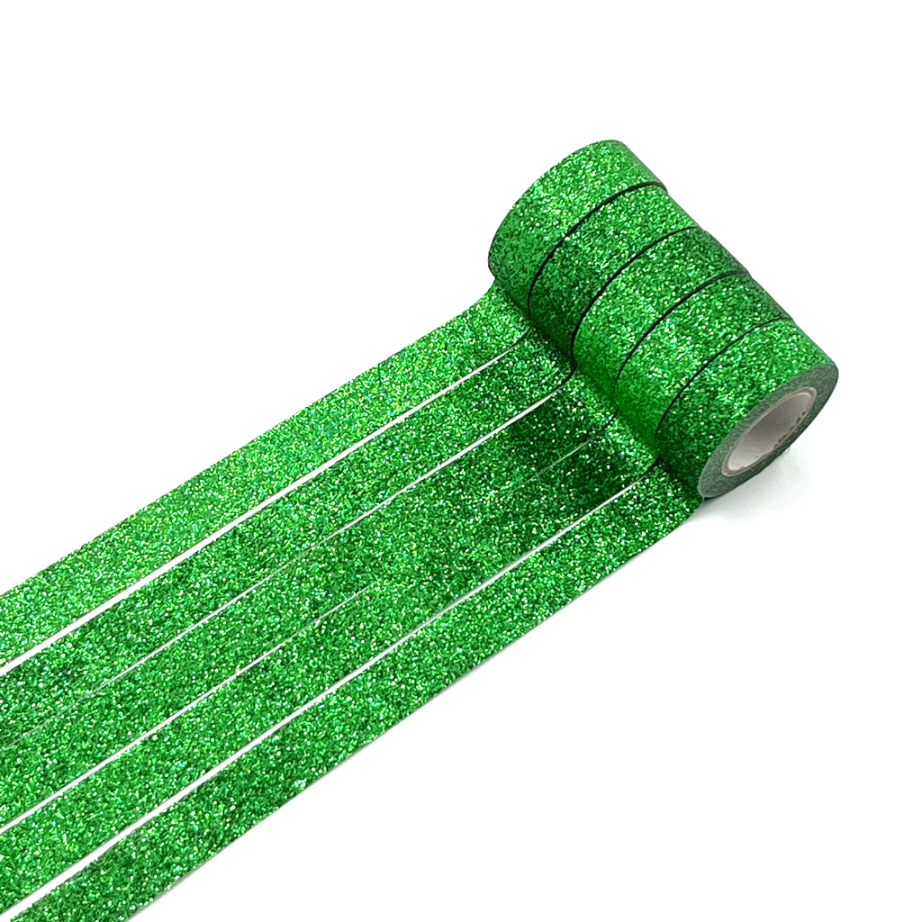 Glitter Washi Tape – Emerald Green
