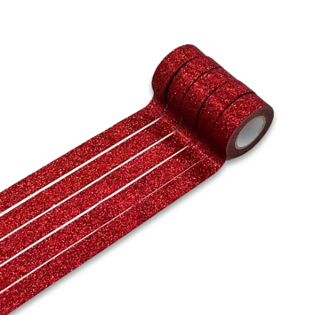 Glitter Washi Tape – Ruby Red