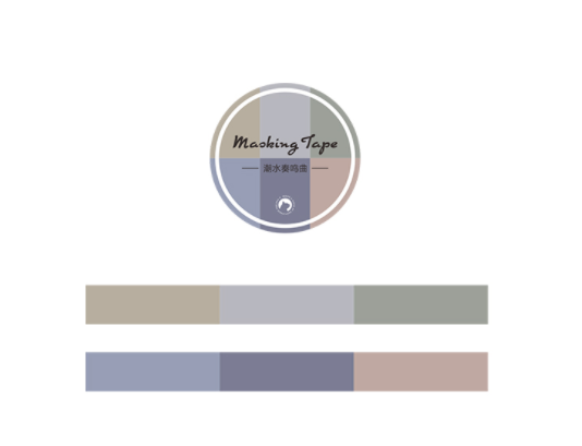River Sonata Colour Block Washi Tape