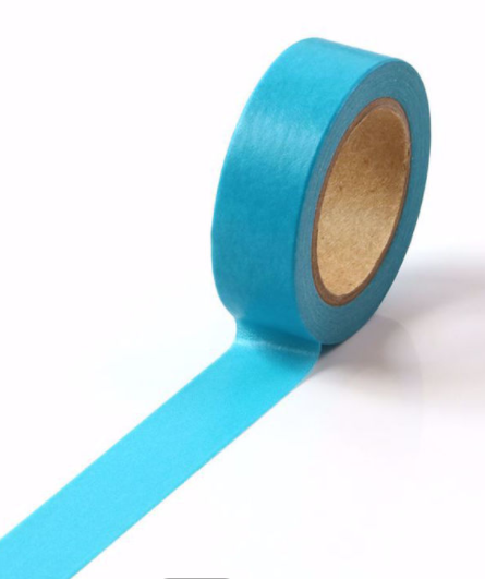 Solid Colour Washi Tape – Ocean Blue