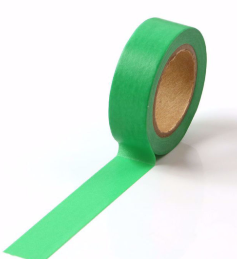 Solid Colour Washi Tape – Emerald Green