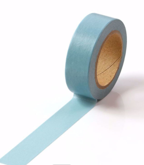 Solid Colour Washi Tape – Powder Blue