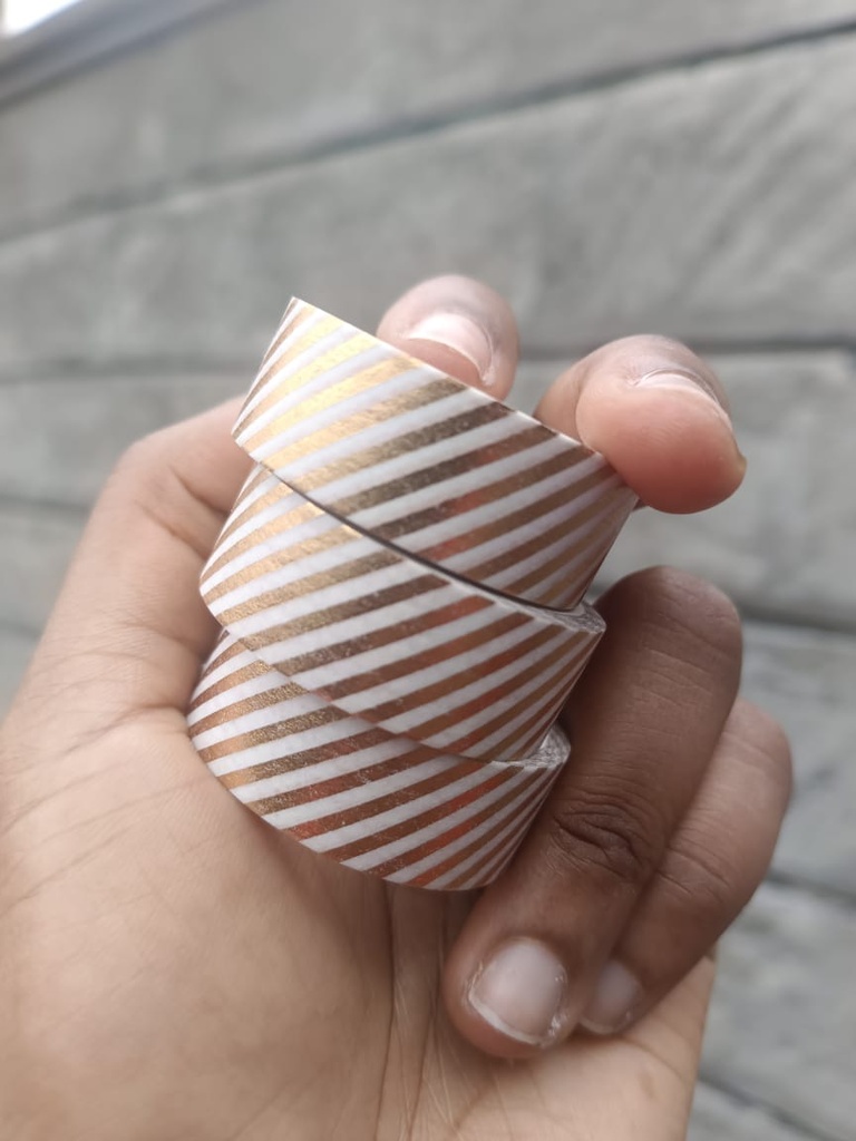Gold Stripe Gold Foil Washi Tape