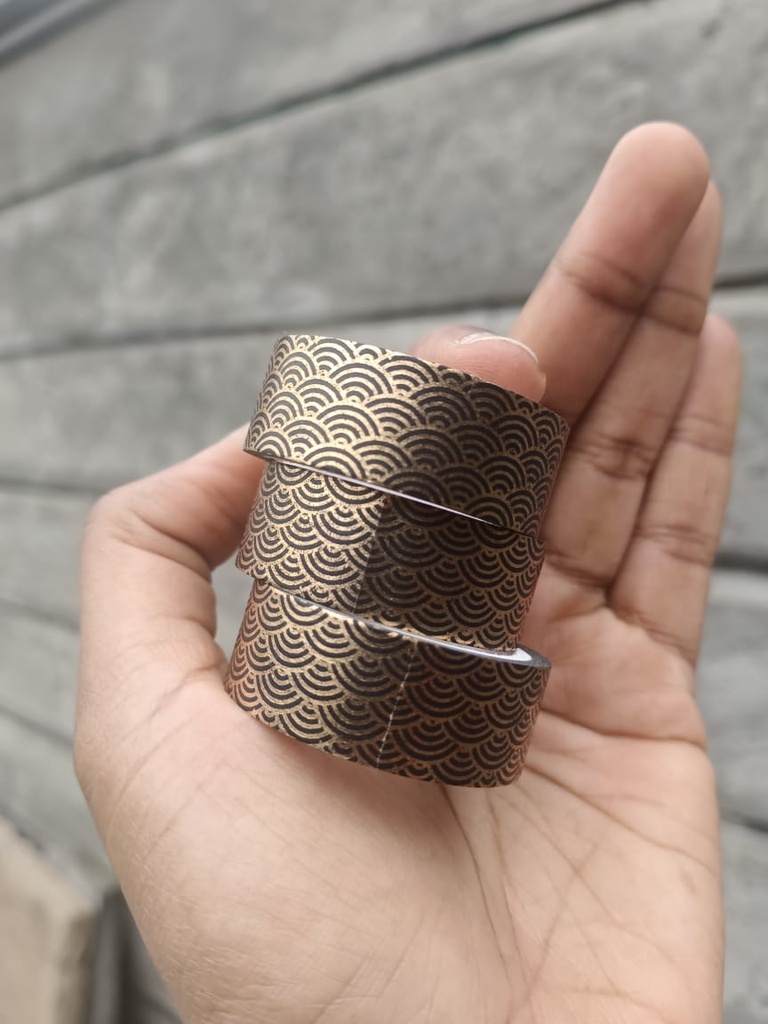 Gold Waves Gold Foil Washi Tape