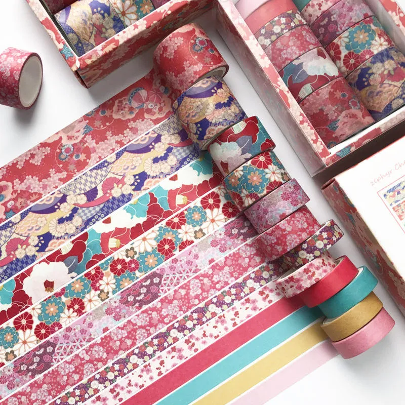 Zephy Cherry - 12 washi tape Set