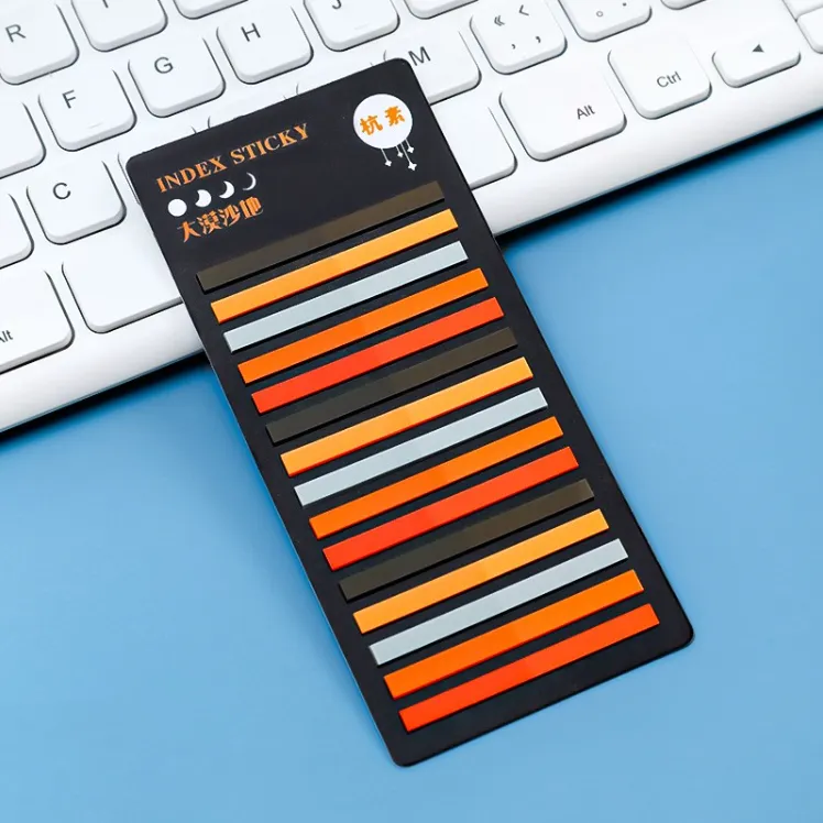 Desert Sand Thin Strip Index Stickers